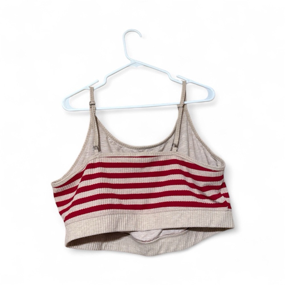 Torrid Sleep Ribbed Lounge Set – Red & Cream Stripes (Top 2, Bottoms & Jacket 3) - Picture 10 of 14